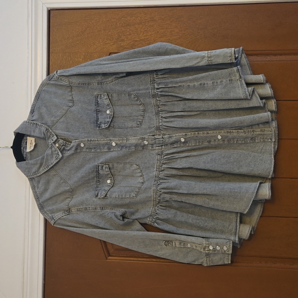 Demin Oversized 143 Story by Line Up Jacket Size Small